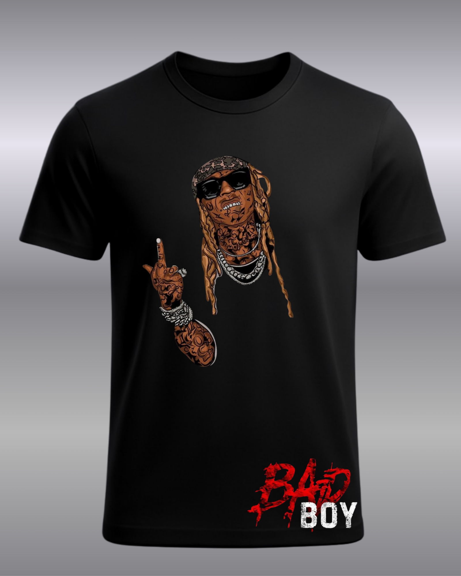 Bad Boy Graphic T-Shirt-Black